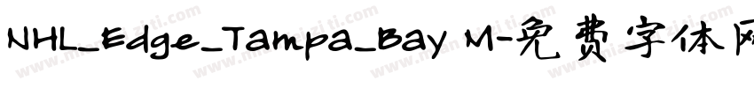 NHL_Edge_Tampa_Bay M字体转换
